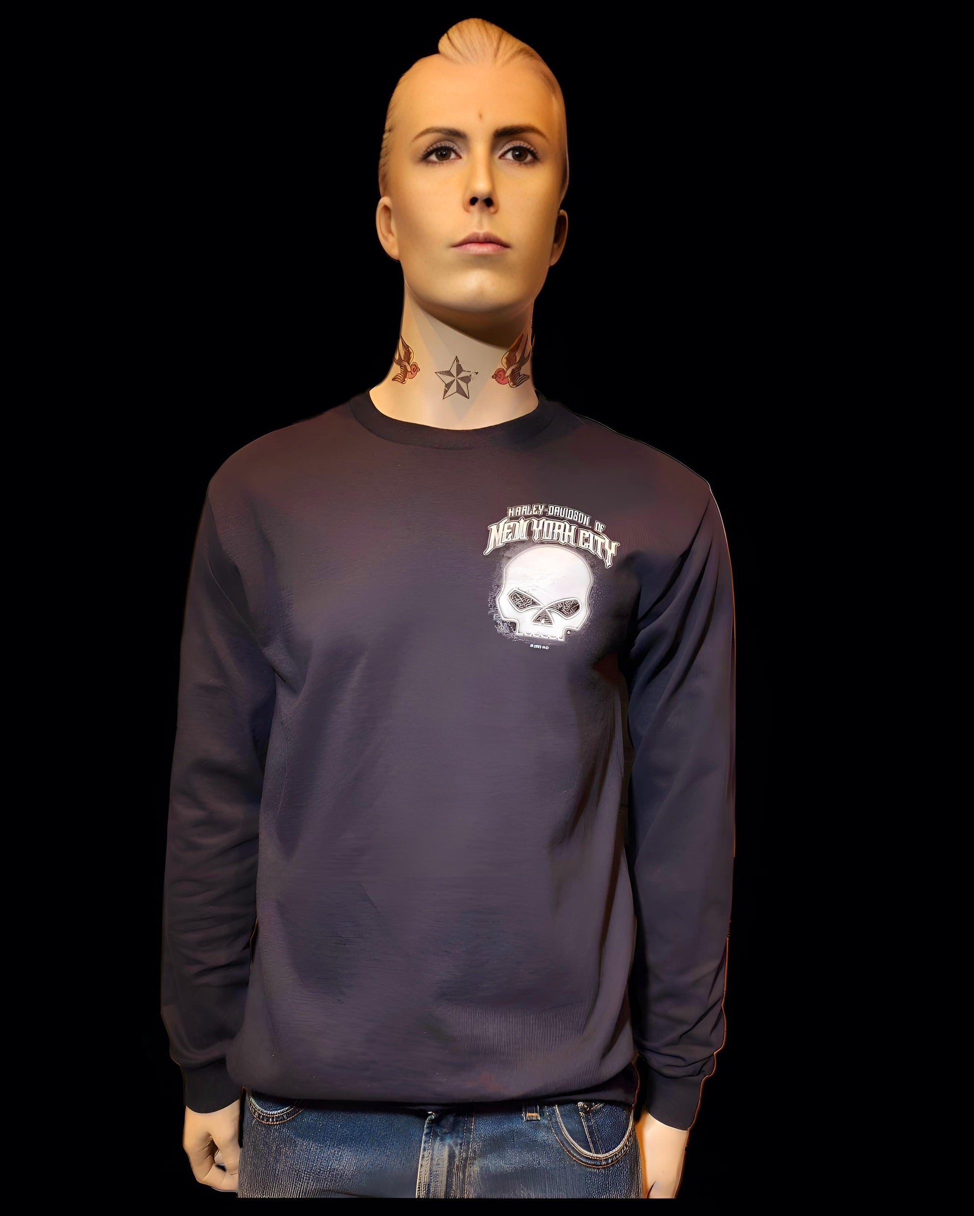 Harley Davidson Of NYC Men's Long Sleeve Dealer Willie-G T-shirt - Harley Davidson Of Nyc