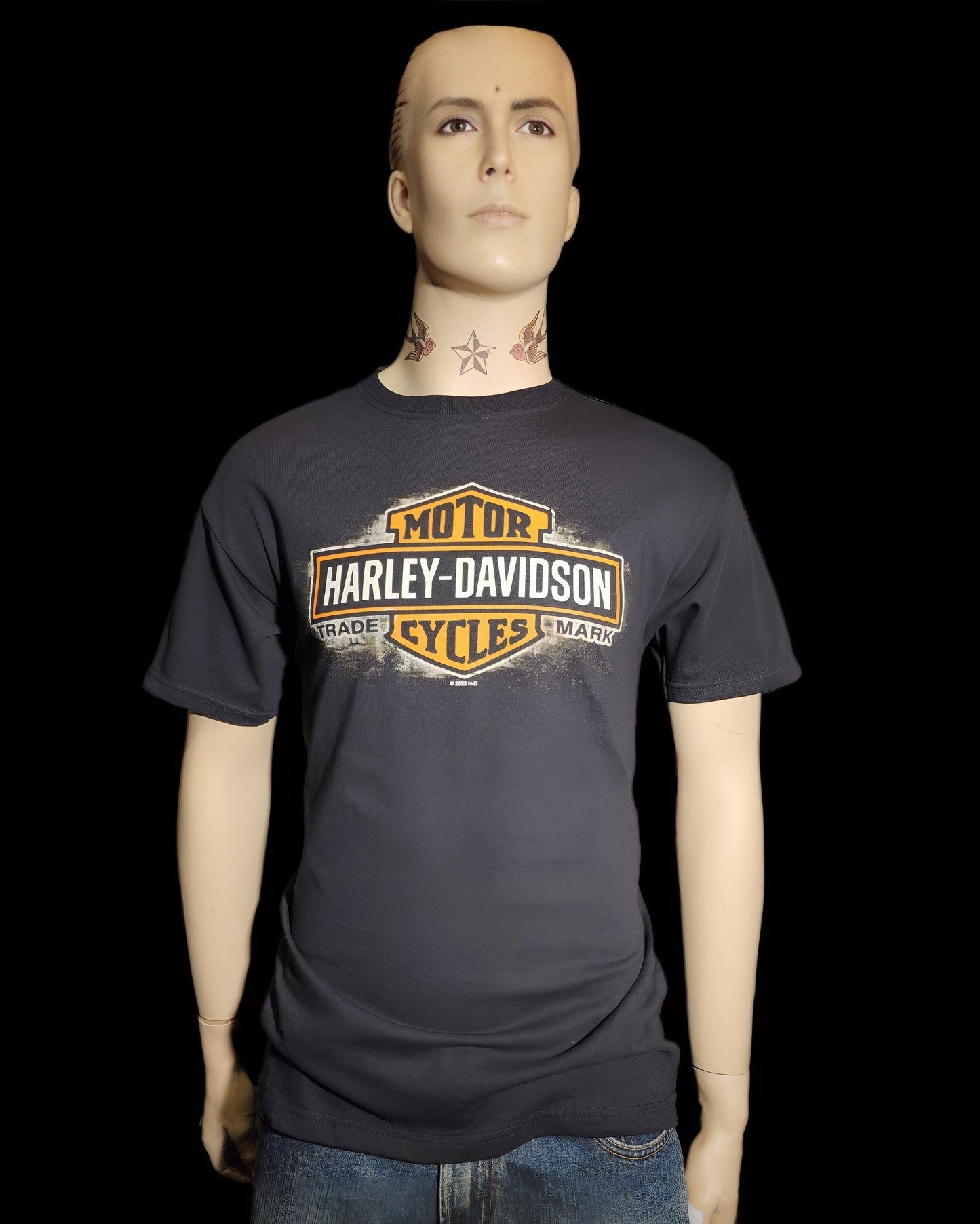 Harley Davidson Of NYC Men's Short Sleeve Dealer Sepiacollag T-shirt - Harley Davidson Of Nyc