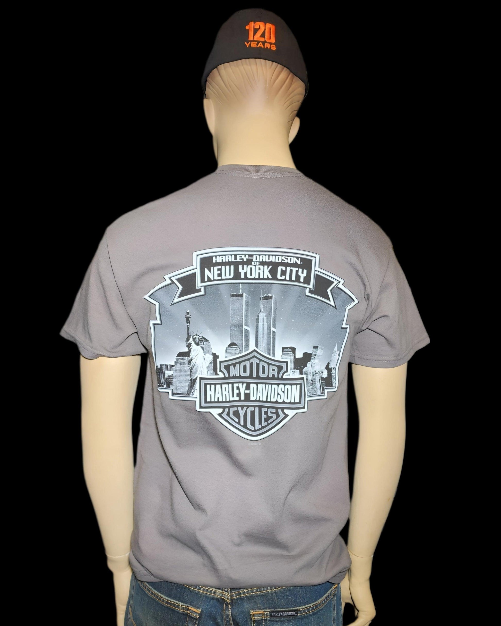Harley Davidson Of NYC Men's Short Sleeve Dealer Twin Towers T-shirt - Harley Davidson Of Nyc