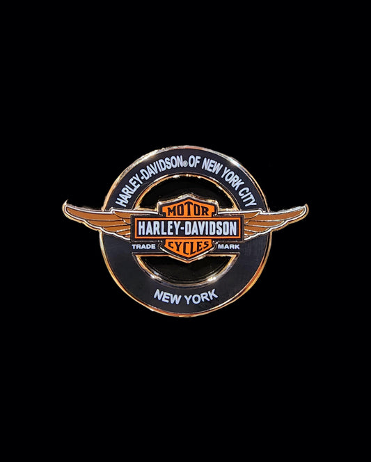 Harley Davidson Of NYC Upwing-B&S Dealer Pin - Harley Davidson Of Nyc
