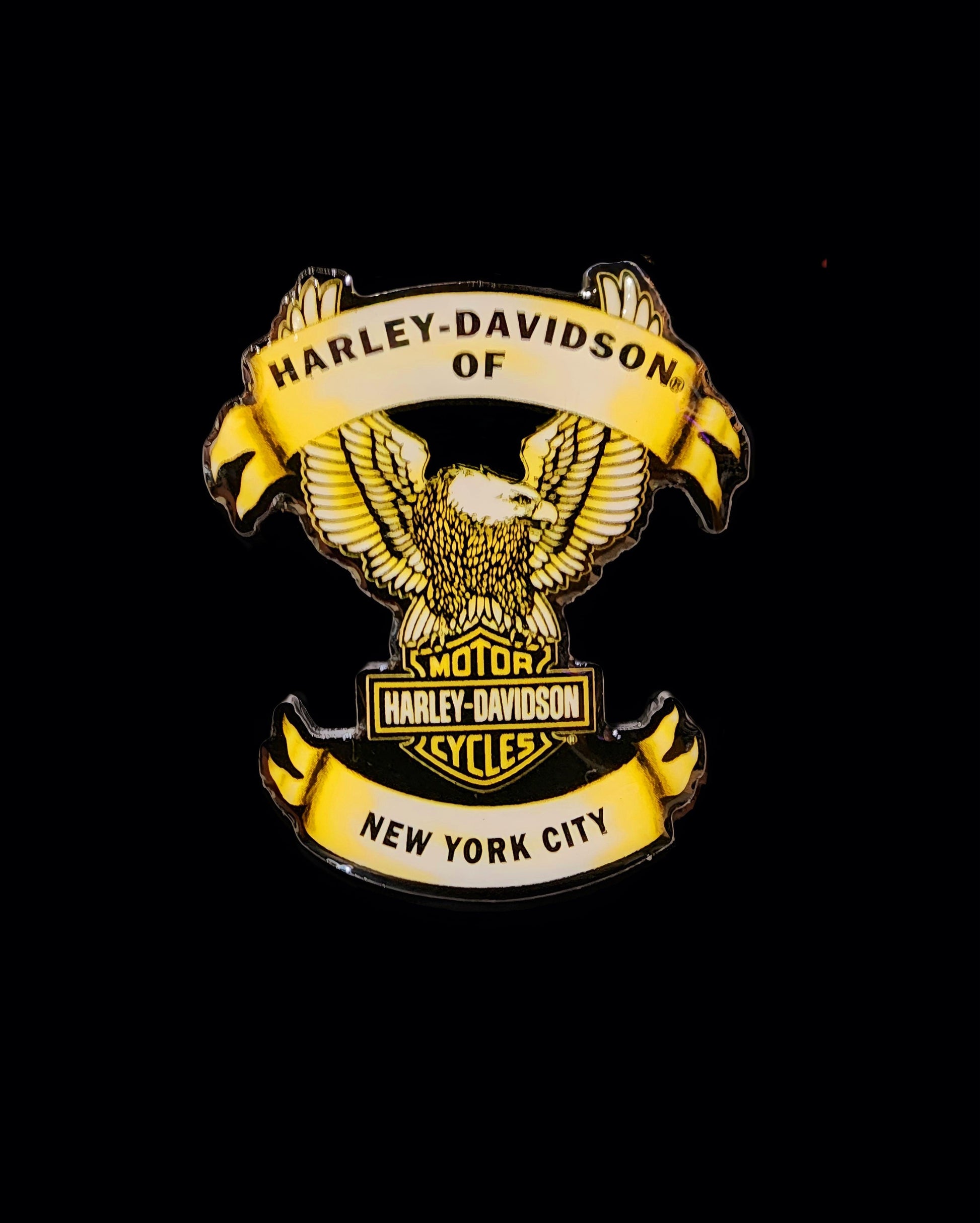 Harley Davidson Of NYC Upwing-Eagle Dealer Pin - Harley Davidson Of Nyc