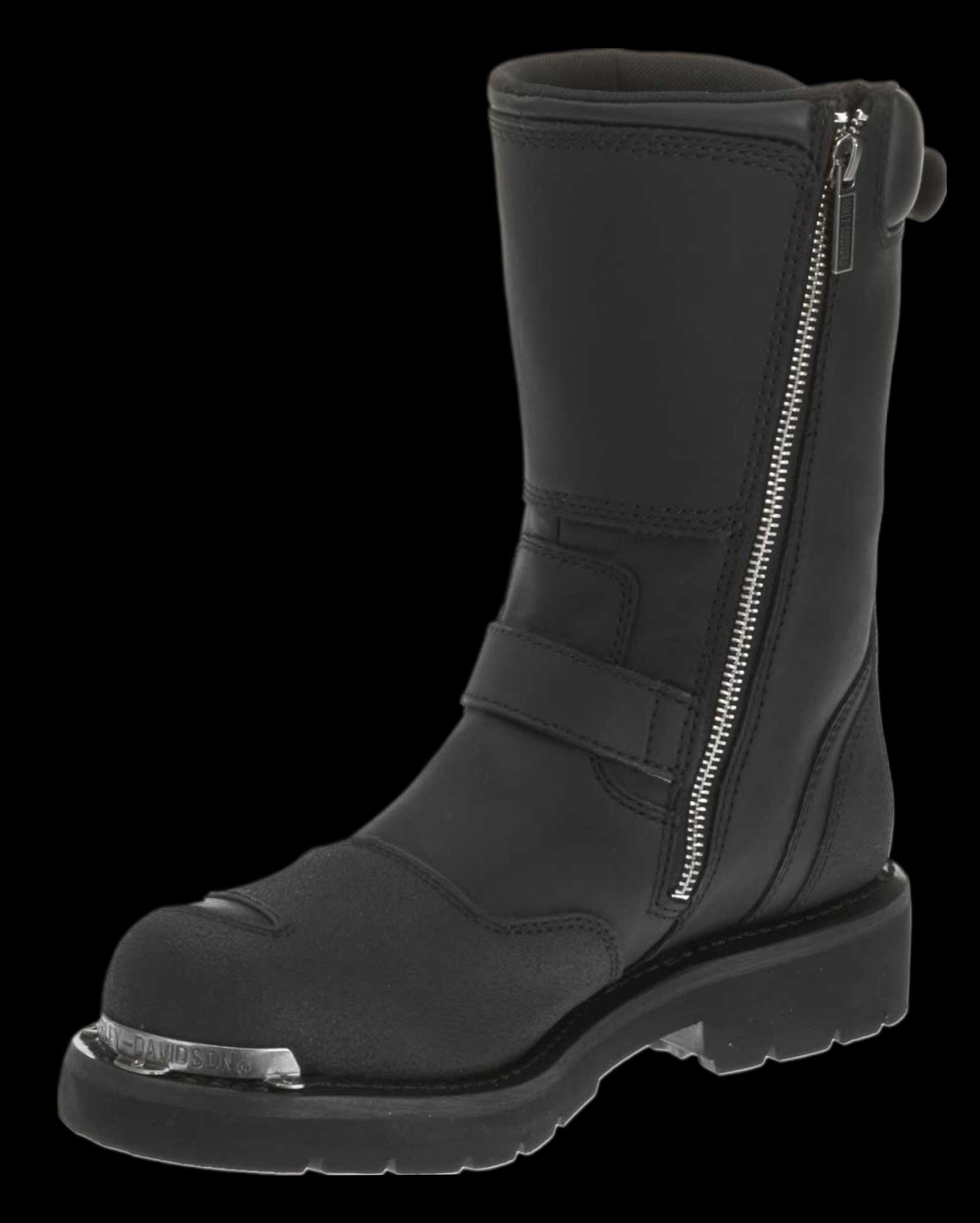 Harley-Davidson® Men's Shift Engineer Zip Black 9-Inch Motorcycle Boots, D95115 - Harley Davidson Of Nyc