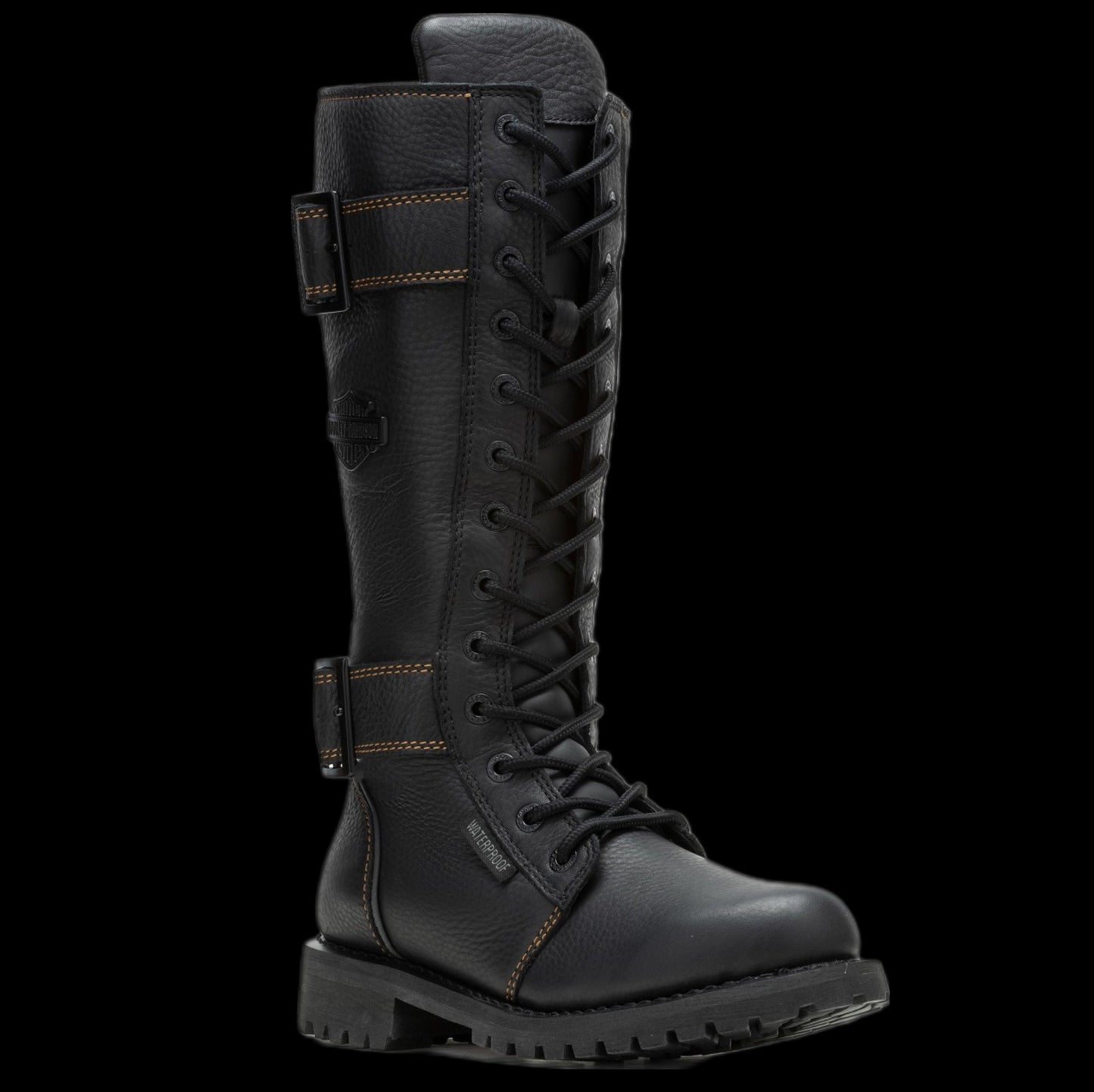 Harley-Davidson® Women's Belhaven 14" Black Waterproof Motorcycle Boots D87299 - Harley Davidson Of Nyc