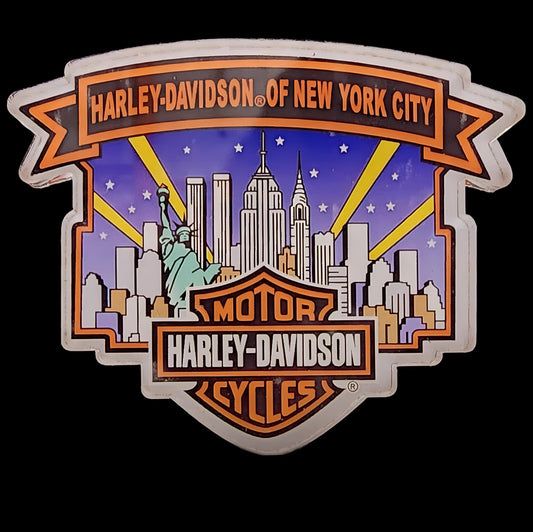 Nyc Harley Davidson Skyline Acrylic Magnet - Harley Davidson Of Nyc