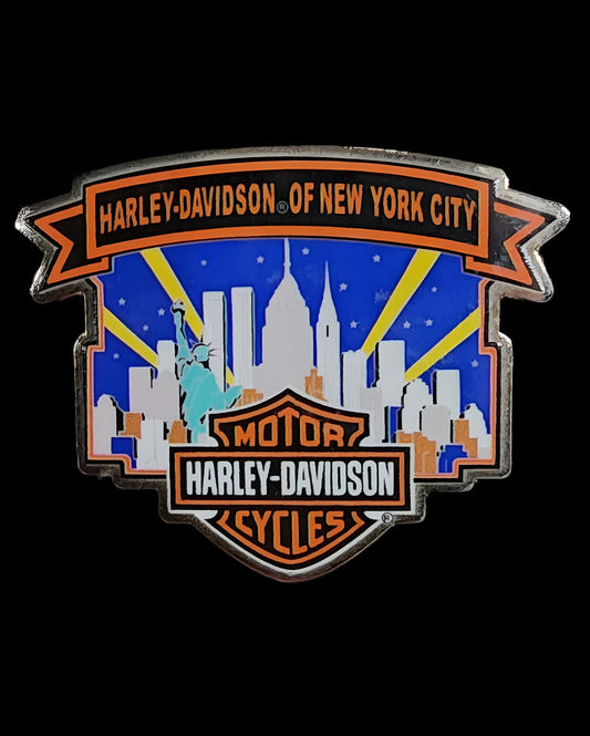 Nyc Harley Davidson Skyline Pin - Harley Davidson Of Nyc